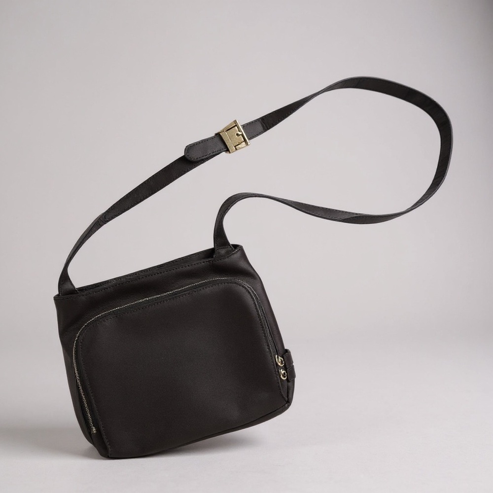 🖤‎ Hobo International Black Nylon Crossbody Bag 💼 Adjustable Strap Organizer